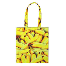Сумка 3D повседневная с принтом Банана в Петрозаводске, 100% полиэстер | Плотность: 200 г/м2; Размер: 34×35 см; Высота лямок: 30 см | бананы | еда | желтые | популярные | прикольные | фрукты