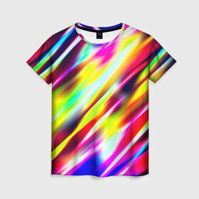 Женская футболка 3D с принтом Blink в Петрозаводске, 100% полиэфир ( синтетическое хлопкоподобное полотно) | прямой крой, круглый вырез горловины, длина до линии бедер | разноцветный | яркий