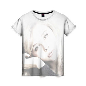 Женская футболка 3D с принтом Хлоя Морец в Петрозаводске, 100% полиэфир ( синтетическое хлопкоподобное полотно) | прямой крой, круглый вырез горловины, длина до линии бедер | chloe | moretz | волна | кино | пипец