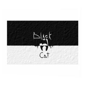 Бумага для упаковки 3D с принтом Black cat в Петрозаводске, пластик и полированная сталь | круглая форма, металлическое крепление в виде кольца | Тематика изображения на принте: черный кот