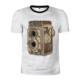 Мужская футболка 3D спортивная с принтом Фотоаппарат в Петрозаводске, 100% полиэстер с улучшенными характеристиками | приталенный силуэт, круглая горловина, широкие плечи, сужается к линии бедра | camera | зеркалка | камера | фотик | фото | фотоаппарат | фотографировать