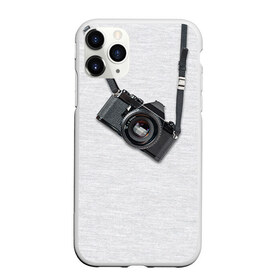 Чехол для iPhone 11 Pro Max матовый с принтом Фотоаппарат на груди в Петрозаводске, Силикон |  | camera | зеркалка | камера | фотик | фото | фотоаппарат | фотографировать