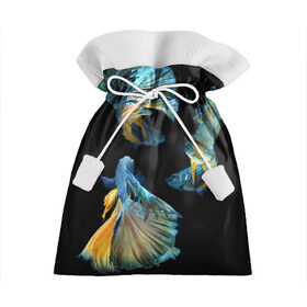 Подарочный 3D мешок с принтом Бойцовая рыбка в Петрозаводске, 100% полиэстер | Размер: 29*39 см | аквариумная | бойцовая | красивый | плавники | рыба | рыбка | хвост | япаонская
