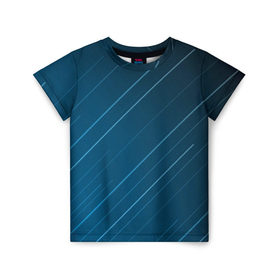 Детская футболка 3D с принтом Lines в Петрозаводске, 100% гипоаллергенный полиэфир | прямой крой, круглый вырез горловины, длина до линии бедер, чуть спущенное плечо, ткань немного тянется | линии | полосы | прикольные | текстуры | цветные | яркие