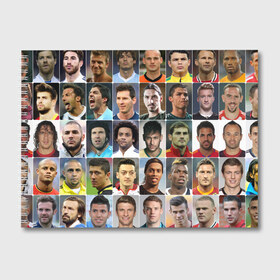 Альбом для рисования с принтом Лучшие футболисты в Петрозаводске, 100% бумага
 | матовая бумага, плотность 200 мг. | великие | звёзды | знаменитости | игроки | легендарные | лучшие | самые крутые | футбол | футболисты | элита