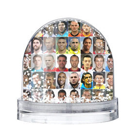 Водяной шар с принтом Великие футболисты в Петрозаводске, Пластик | Изображение внутри шара печатается на глянцевой фотобумаге с двух сторон | великие | звёзды | знаменитости | игроки | легендарные | лучшие | самые крутые | футбол | футболисты | элита