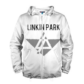 Мужская ветровка 3D с принтом Linkin Park в Петрозаводске, 100% полиэстер | подол и капюшон оформлены резинкой с фиксаторами, два кармана без застежек по бокам, один потайной карман на груди | линкин парк
