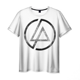 Мужская футболка 3D с принтом Linkin Park в Петрозаводске, 100% полиэфир | прямой крой, круглый вырез горловины, длина до линии бедер | линкин парк