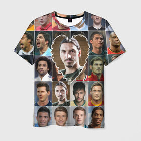 Мужская футболка 3D с принтом Златан Ибрагимович - лучший в Петрозаводске, 100% полиэфир | прямой крой, круглый вырез горловины, длина до линии бедер | zlatan ibrahimovic | златан ибрагимович | лучшие футболисты | любимый игрок | мой любимец | самый крутой | сердце | футбол | швеция | я люблю