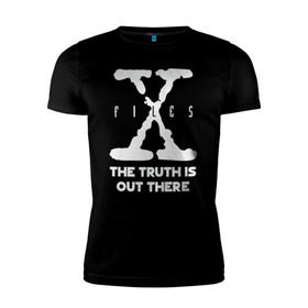 Мужская футболка премиум с принтом X-Files в Петрозаводске, 92% хлопок, 8% лайкра | приталенный силуэт, круглый вырез ворота, длина до линии бедра, короткий рукав | mulder | scully | x files | малдер | материалы | нло | пришельцы | секретные | скалли