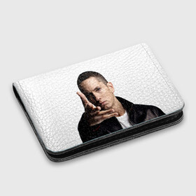 Картхолдер с принтом с принтом Eminem в Петрозаводске, натуральная матовая кожа | размер 7,3 х 10 см; кардхолдер имеет 4 кармана для карт; | Тематика изображения на принте: eminem | music | rap | usa | музыка | рэп | сша | эминем