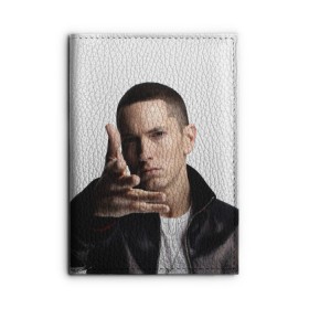 Обложка для автодокументов с принтом Eminem в Петрозаводске, натуральная кожа |  размер 19,9*13 см; внутри 4 больших “конверта” для документов и один маленький отдел — туда идеально встанут права | Тематика изображения на принте: eminem | music | rap | usa | музыка | рэп | сша | эминем