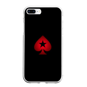 Чехол для iPhone 7Plus/8 Plus матовый с принтом PokerStars в Петрозаводске, Силикон | Область печати: задняя сторона чехла, без боковых панелей | poker | pokerstars | sport