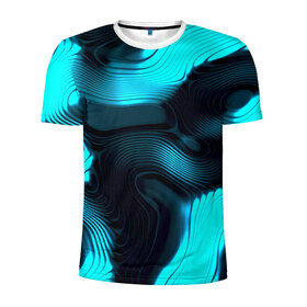 Мужская футболка 3D спортивная с принтом Lullaby в Петрозаводске, 100% полиэстер с улучшенными характеристиками | приталенный силуэт, круглая горловина, широкие плечи, сужается к линии бедра | Тематика изображения на принте: абстракт | абстракции | иллюзия | прикольные | текстуры
