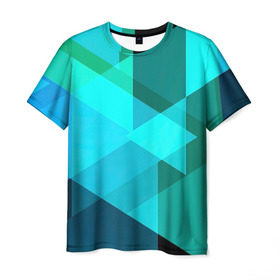 Мужская футболка 3D с принтом Gorgeous в Петрозаводске, 100% полиэфир | прямой крой, круглый вырез горловины, длина до линии бедер | абстракт | абстракции | прикольные | ромбики | текстуры