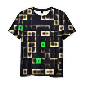 Мужская футболка 3D с принтом Minecraft в Петрозаводске, 100% полиэфир | прямой крой, круглый вырез горловины, длина до линии бедер | game | minecraft | игры | пиксели | популярные | прикольные
