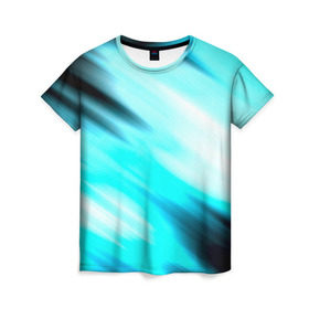 Женская футболка 3D с принтом Blink в Петрозаводске, 100% полиэфир ( синтетическое хлопкоподобное полотно) | прямой крой, круглый вырез горловины, длина до линии бедер | blink | полосы | популярные | прикольные | радуга | цветные