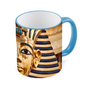 Кружка 3D с принтом Фараон в Петрозаводске, керамика | ёмкость 330 мл | Тематика изображения на принте: египет | фараон