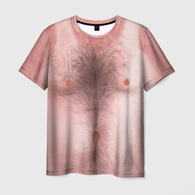 Мужская футболка 3D с принтом Загорелый торс в Петрозаводске, 100% полиэфир | прямой крой, круглый вырез горловины, длина до линии бедер | загар | мужчина | тело | торс