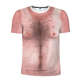 Мужская футболка 3D спортивная с принтом Загорелый торс в Петрозаводске, 100% полиэстер с улучшенными характеристиками | приталенный силуэт, круглая горловина, широкие плечи, сужается к линии бедра | загар | мужчина | тело | торс