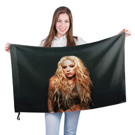 Флаг 3D с принтом Шакира в Петрозаводске, 100% полиэстер | плотность ткани — 95 г/м2, размер — 67 х 109 см. Принт наносится с одной стороны | shakira isabel mebarak ripoll | автор песен | колумбийская певица | модель | музыкальный продюсер | танцовщица | хореограф