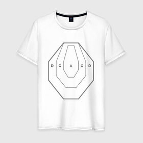 Мужская футболка хлопок с принтом Мишень IPSC в Петрозаводске, 100% хлопок | прямой крой, круглый вырез горловины, длина до линии бедер, слегка спущенное плечо. | мищшень | оружие | стрельба