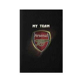 Обложка для паспорта матовая кожа с принтом My team Arsenal в Петрозаводске, натуральная матовая кожа | размер 19,3 х 13,7 см; прозрачные пластиковые крепления | arsenal | team | арсенал | клуб | футбол