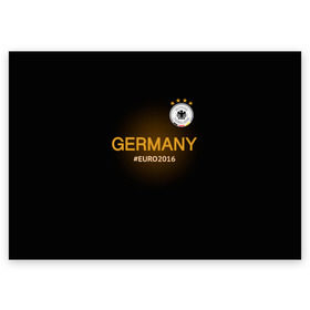 Поздравительная открытка с принтом Сборная Германии 2016 в Петрозаводске, 100% бумага | плотность бумаги 280 г/м2, матовая, на обратной стороне линовка и место для марки
 | Тематика изображения на принте: germany