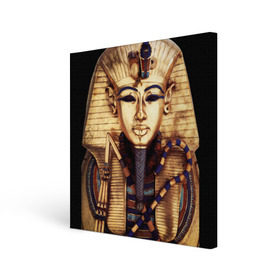Холст квадратный с принтом Хатшепсут в Петрозаводске, 100% ПВХ |  | египет | женщина | золото | маска | фараон египта | хатшепсут