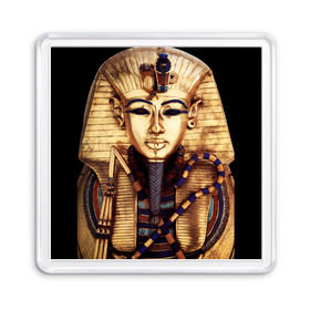 Магнит 55*55 с принтом Хатшепсут в Петрозаводске, Пластик | Размер: 65*65 мм; Размер печати: 55*55 мм | египет | женщина | золото | маска | фараон египта | хатшепсут