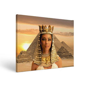 Холст прямоугольный с принтом Клеопатра в Петрозаводске, 100% ПВХ |  | египет | египетская | закат | золото | клеопатра | корона | песок | пирамиды | пустыня | солнце | царица