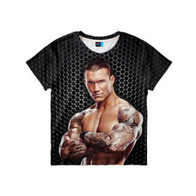 Детская футболка 3D с принтом Randy Orton в Петрозаводске, 100% гипоаллергенный полиэфир | прямой крой, круглый вырез горловины, длина до линии бедер, чуть спущенное плечо, ткань немного тянется | randy orton | wwe | рестлинг | чемпион мира