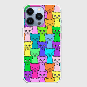 Чехол для iPhone 13 Pro с принтом Котятушки в Петрозаводске,  |  | Тематика изображения на принте: кот | котенок | котик | кошечка | кошка | мем | независимая | сильная