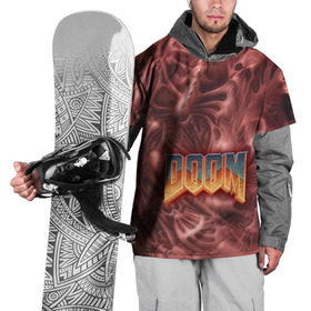 Накидка на куртку 3D с принтом Doom (Classic) в Петрозаводске, 100% полиэстер |  | Тематика изображения на принте: 90 | олдскул | скелет | череп