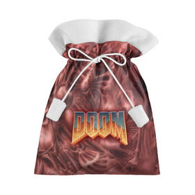 Подарочный 3D мешок с принтом Doom (Classic) в Петрозаводске, 100% полиэстер | Размер: 29*39 см | 90 | олдскул | скелет | череп