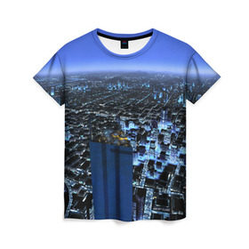 Женская футболка 3D с принтом Mirror`s Edge в Петрозаводске, 100% полиэфир ( синтетическое хлопкоподобное полотно) | прямой крой, круглый вырез горловины, длина до линии бедер | mirrors edge | parkour | зеркальная грань | паркур