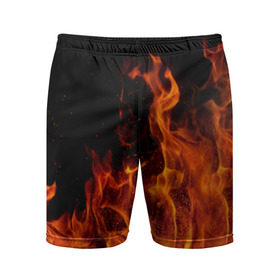Мужские шорты 3D спортивные с принтом Огонь в Петрозаводске,  |  | костер | пламя