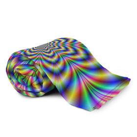 Плед 3D с принтом Красочная иллюзия в Петрозаводске, 100% полиэстер | закругленные углы, все края обработаны. Ткань не мнется и не растягивается | гипноз | движение | красочный фон | обман зрения | оптическая иллюзия | погружение | текстура | фокус