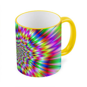 Кружка 3D с принтом Спектральная иллюзия в Петрозаводске, керамика | ёмкость 330 мл | взрыв | гипноз | движение | краски | красочный фон | обман зрения | оптическая иллюзия | погружение | текстура | фокус | цветовой спектр