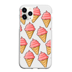 Чехол для iPhone 11 Pro Max матовый с принтом Мороженки в Петрозаводске, Силикон |  | девушкам | мороженка | мороженое | сладкая