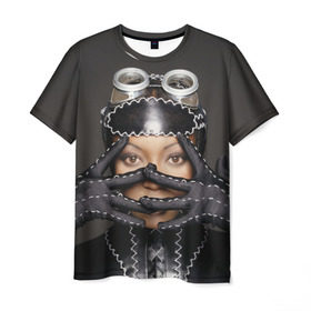 Мужская футболка 3D с принтом Наоми Кэмпбелл в Петрозаводске, 100% полиэфир | прямой крой, круглый вырез горловины, длина до линии бедер | naomi campbell | актриса | британская | наоми кэмпбелл | певица афроямайское | происхождение | супермодель