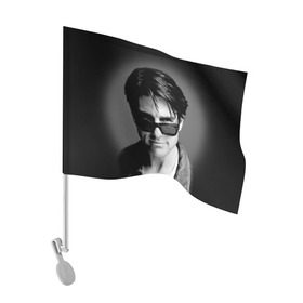 Флаг для автомобиля с принтом Том Круз в Петрозаводске, 100% полиэстер | Размер: 30*21 см | tom cruise | американский актёр | кинорежиссёр | продюсер | сценарист | том круз