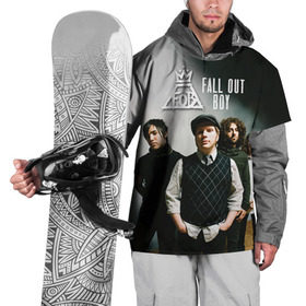 Накидка на куртку 3D с принтом Fall out boy в Петрозаводске, 100% полиэстер |  | Тематика изображения на принте: fall out boy