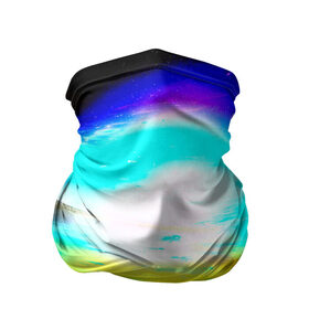 Бандана-труба 3D с принтом Wave shape в Петрозаводске, 100% полиэстер, ткань с особыми свойствами — Activecool | плотность 150‒180 г/м2; хорошо тянется, но сохраняет форму | пятна | разводы | разноцветный | яркий
