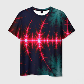 Мужская футболка 3D с принтом Звуковые волны в Петрозаводске, 100% полиэфир | прямой крой, круглый вырез горловины, длина до линии бедер | абстракт | абстракции | иллюзия | прикольные | текстуры