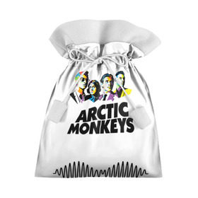 Подарочный 3D мешок с принтом Arctic Monkeys 2 в Петрозаводске, 100% полиэстер | Размер: 29*39 см | Тематика изображения на принте: am | arctic | arctic monkeys | monkeys | rock | алекс тёрнер | амы | арктические мартышки | джейми кук | мартышки | мэтт хелдерс. ам | ник омэлли | ник о’мэлли | рок