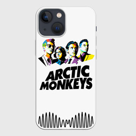 Чехол для iPhone 13 mini с принтом Arctic Monkeys 2 в Петрозаводске,  |  | am | arctic | arctic monkeys | monkeys | rock | алекс тёрнер | амы | арктические мартышки | джейми кук | мартышки | мэтт хелдерс. ам | ник омэлли | ник о’мэлли | рок