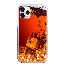 Чехол для iPhone 11 Pro матовый с принтом Кола 1 в Петрозаводске, Силикон |  | cocacola | cola | pepsi | кола | лёд | напиток | пепси | пузыри