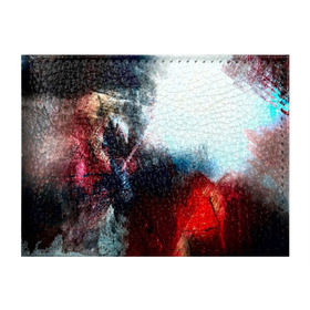 Обложка для студенческого билета с принтом Expressive в Петрозаводске, натуральная кожа | Размер: 11*8 см; Печать на всей внешней стороне | Тематика изображения на принте: rainbow | краска | прикольные | радуга | текстуры | штрихи
