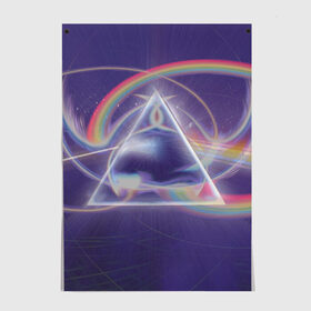 Постер с принтом Pink Floyd в Петрозаводске, 100% бумага
 | бумага, плотность 150 мг. Матовая, но за счет высокого коэффициента гладкости имеет небольшой блеск и дает на свету блики, но в отличии от глянцевой бумаги не покрыта лаком | Тематика изображения на принте: pink floyd